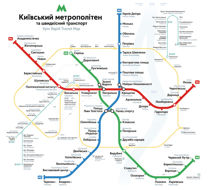 киевского метро схема